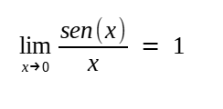 limite de (sen x)/ x