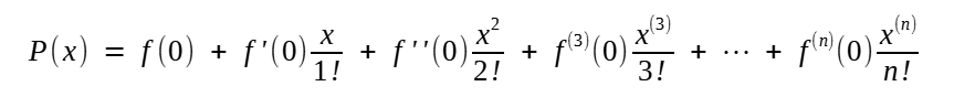 Forma geral da série de pontência de Taylor-MacLaurin